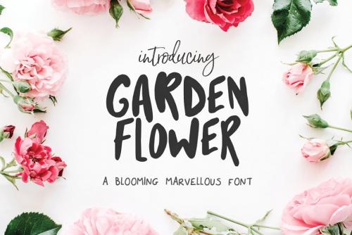 Garden Flower Script Font
