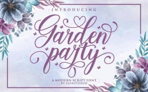Garden Party Calligraphy Font