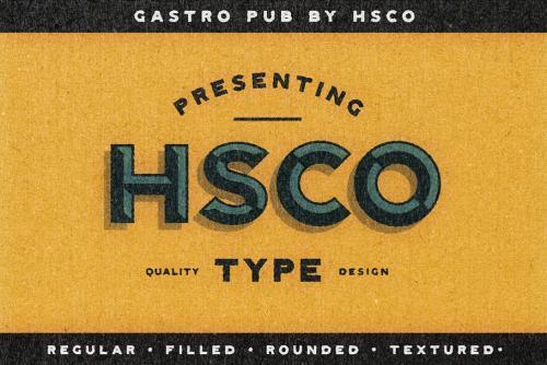 Gastro Pub – Type Family Font