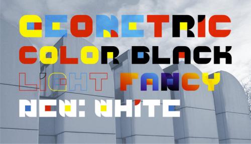 Geometric Color Font