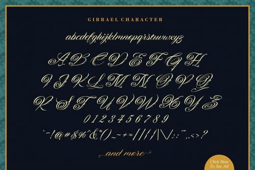 Gibrael Calligraphy Font