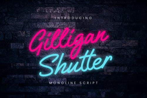 Gilligan Shutter Script Font