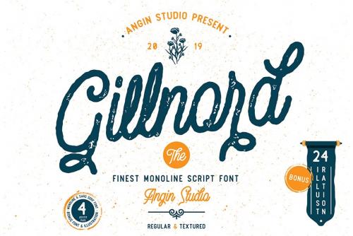 Gilnord Script Font