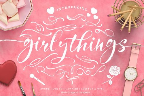 Girly Things Script Font