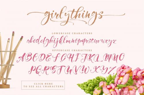 Girly Things Script Font