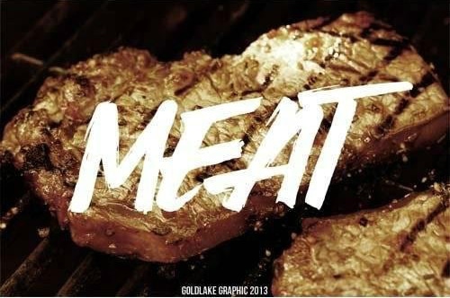 Gl Steak Brush Font