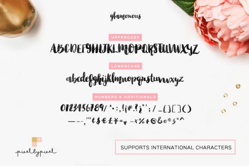 Glamorous Brush Font
