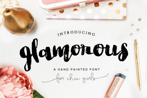 Glamorous Brush Font