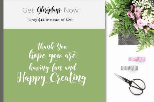Glorydays Cursive Font