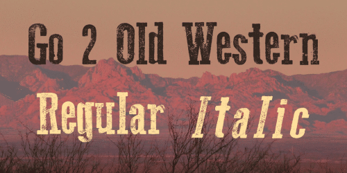 Go Old Western Font