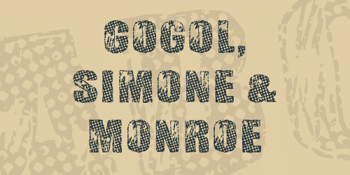 Gogol Simone Monroe Font