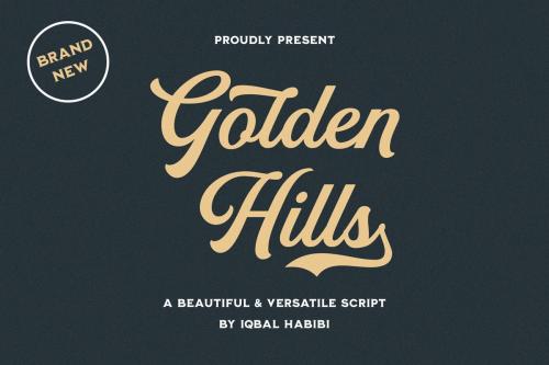 Golden Hills Script Font