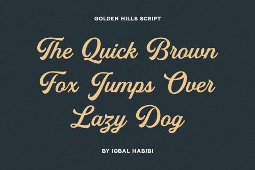Golden Hills Script Font