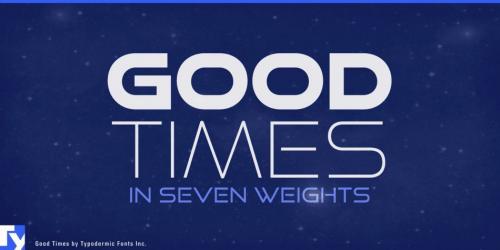 Good Times Font Family Free Type