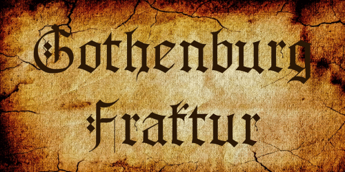 Gothenburg Fraktur Font