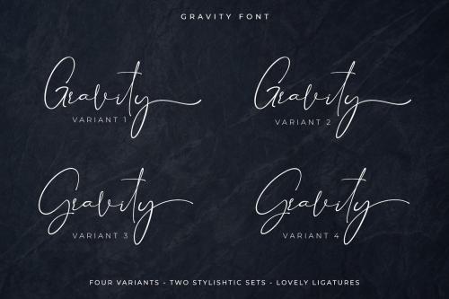 Gravity Signature Font