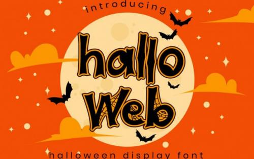 Halloweb Display Font