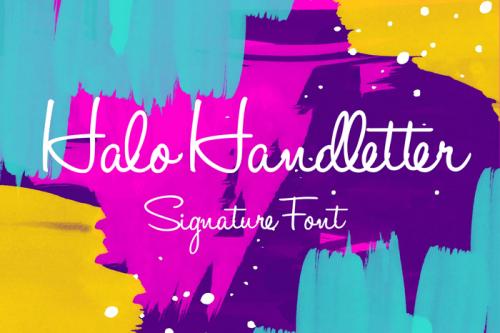 Halo Handletter Font