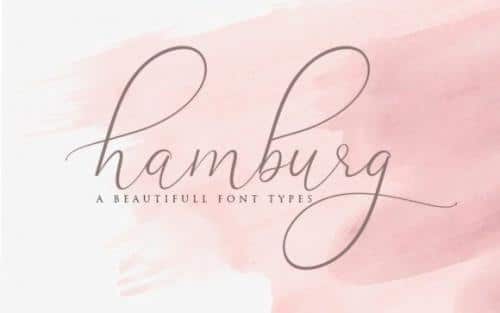 Hamburg Calligraphy Font