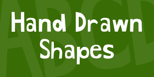 Hand Drawn Shapes Font