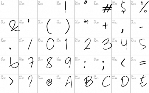Hand Note Font