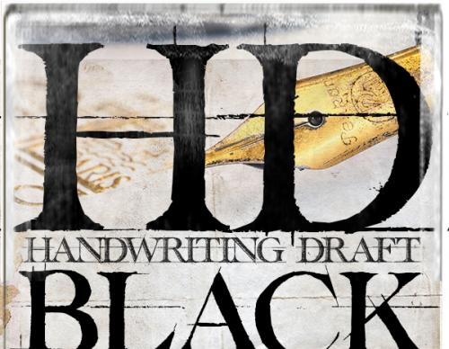 Handwriting Black Draft Font