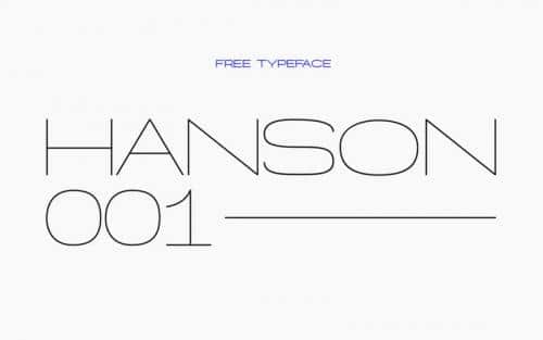 Hanson Hairline Font