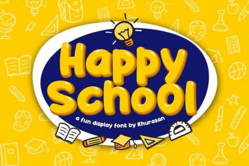 Happy School Display Font