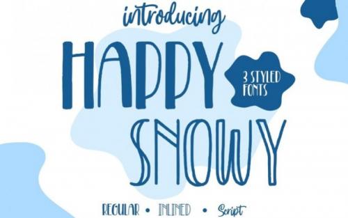 Happy Snowy Display Font