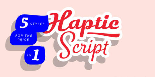 Haptic Script Font