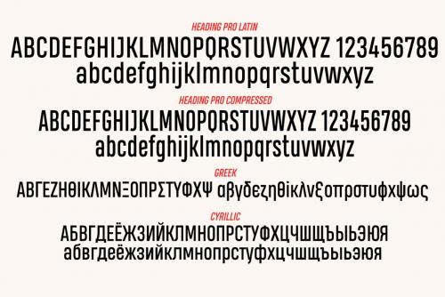 Heading PRO Font Family