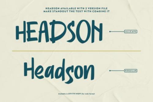 Headson Display Font
