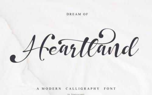 Dream of Heartland Calligraphy Font
