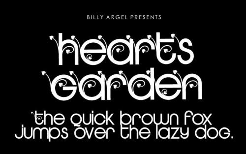 Hearts Garden Font