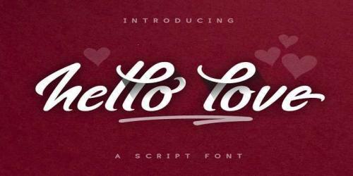 Hello Love Font