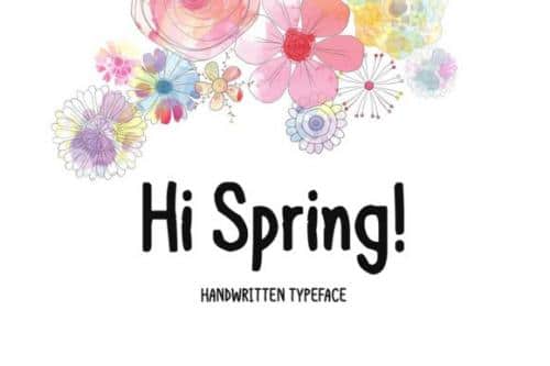 Hi Spring Font