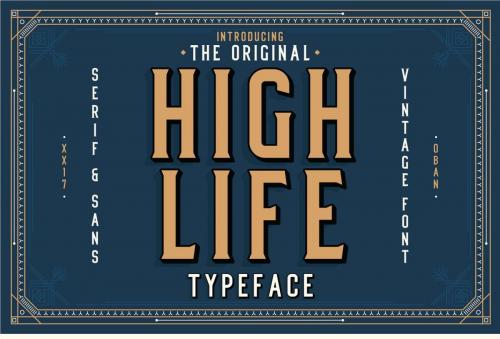 High Life Serif Font Free
