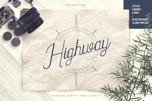 Highway Vintage Script Font
