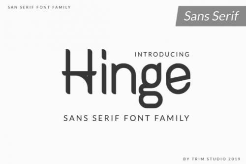 Hinge Sans Serif Font Family