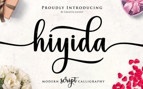 Hiyida Calligraphy Font