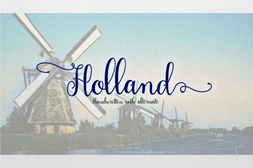 Holland Script Handwriting Font