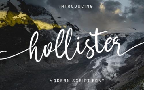 Hollister Calligraphy Font