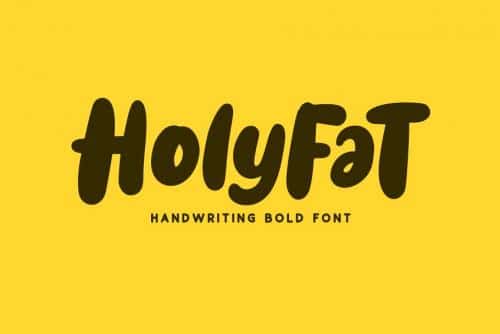 Holyfat Handwritten Font