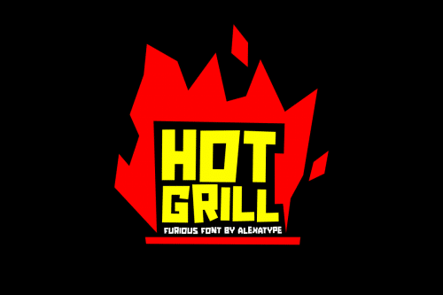 Hot Grill Display Font