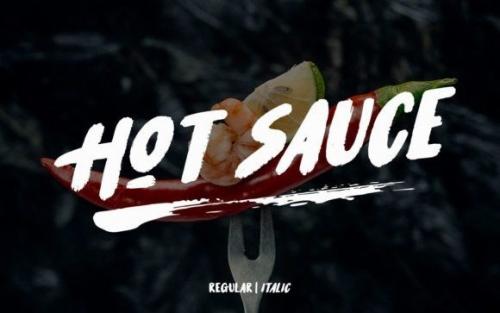 Hot Sauce Brush Font