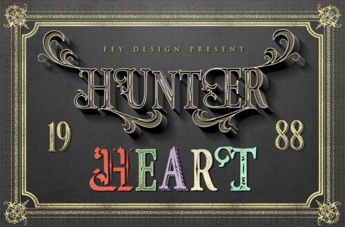 Hunter Heart Font