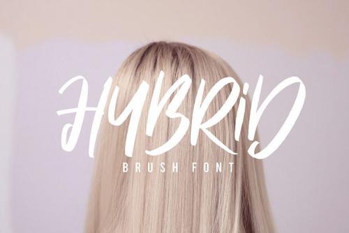 Hybrid Brush Font
