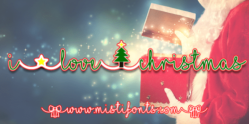 I Love Christmas Font