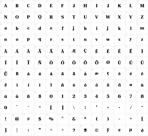 Ibis Display Font Family