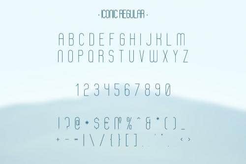 Iconic Font Family